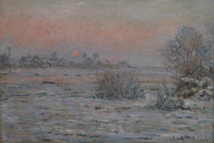 Claude Monet Soleil d'hiver a Lavacourt china oil painting image